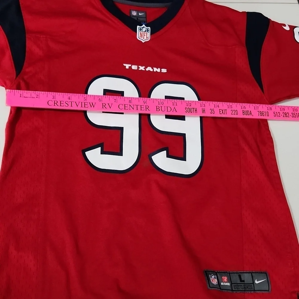 NFL Nike Houston Texans Watt jersey #99 youth Large red On field jersey